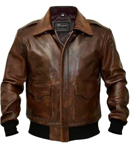 Infinity Men's Black Cow Hide Leather Flight Bomber Jacket with